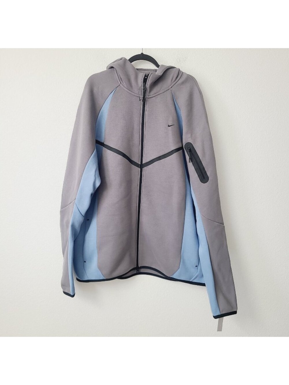 Nike Tech Fleece Windrunner Full-Zip Hoodie Sweater IF1325-015 Size XXLTT Gray